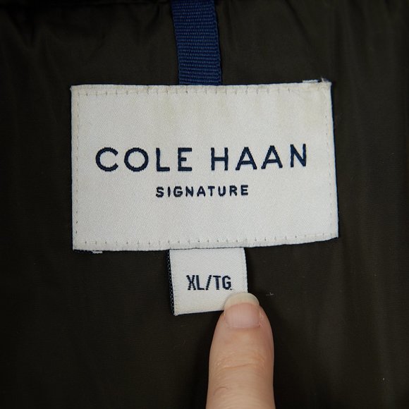 Cole Haan Bib Insert Down & Feather Fill Coat Women's Size XL - Picture 10 of 12